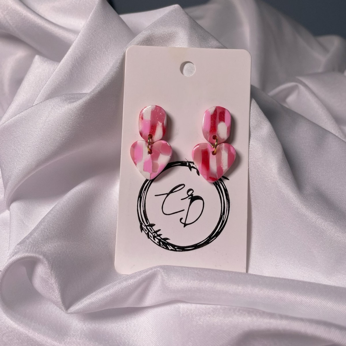 Candy Stripe Heart - $15
