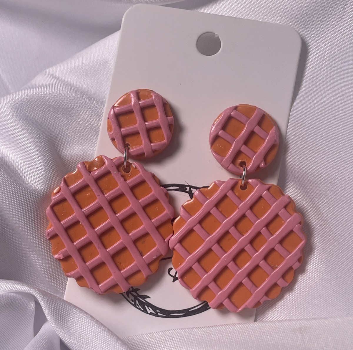 Waffle Rounds - Peach Sorbet - $25